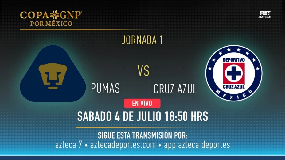 Pumas vs Cruz Azul y Chivas vs Atlas EN VIVO por aztecadeportes.com