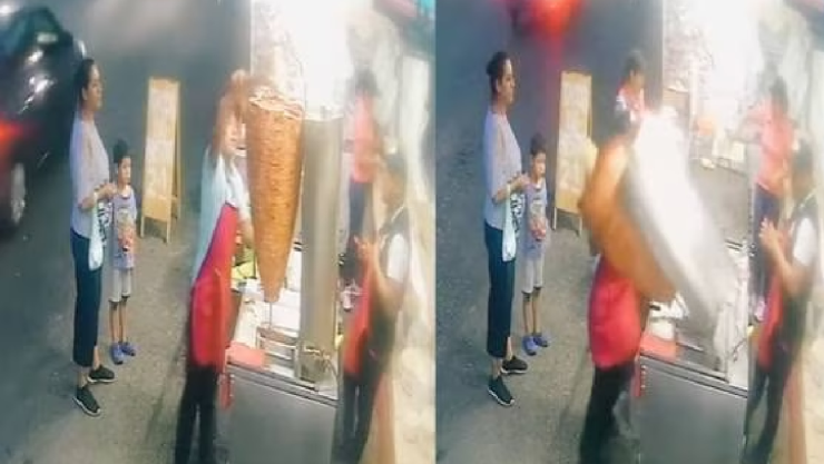 Viral ¿El sueldo al piso Taquero tira trompo de pastor