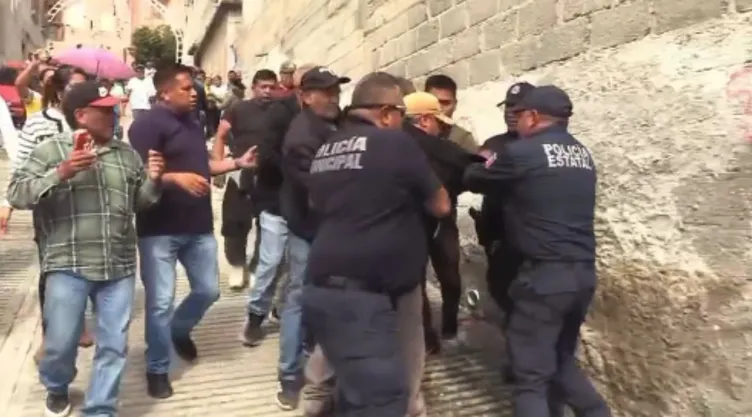 pelea en fiesta patronal