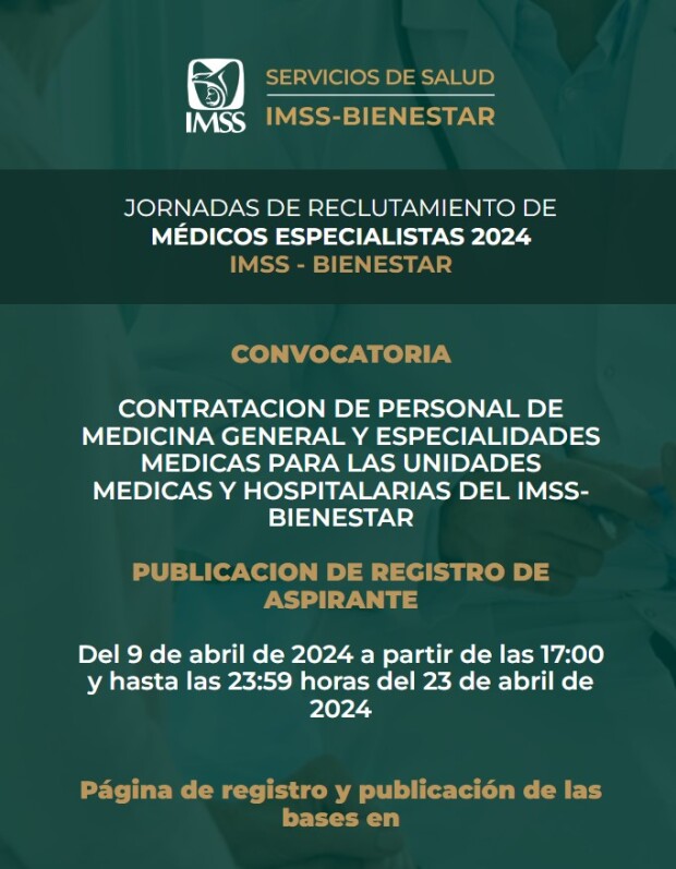 Vacantes IMSS Bienestar 2024