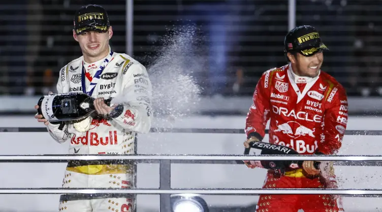 Max Verstappen y Sergio ‘Checo’ Pérez, GP de Las Vegas