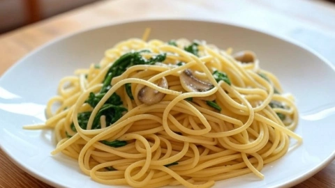 SPAGUETTI A LA CREMA