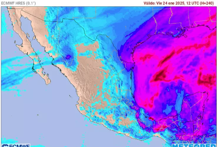 Onda gélida en camino
