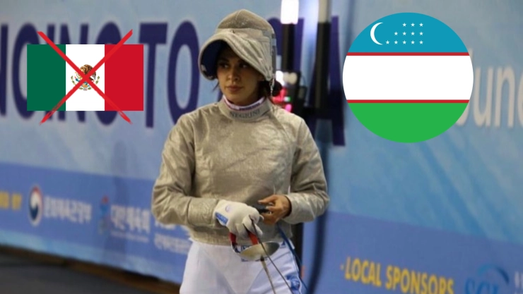 La esgrimista que rechazó México para representar a Uzbekistán