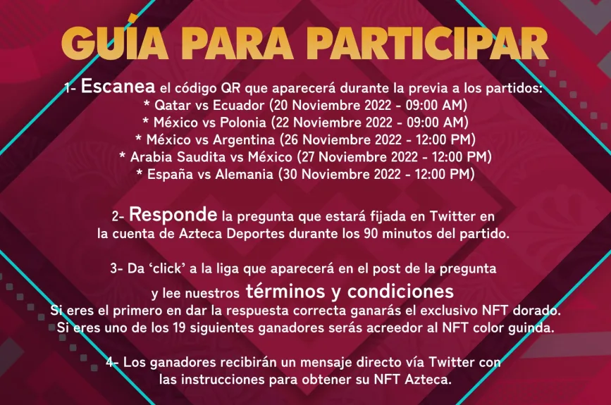 ¡Gánate un NFT con Azteca Deportes!