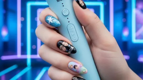 6 diseños de uñas inspirados en BTS, BLACKPINK y más grupos de k-pop hechos por la IA
