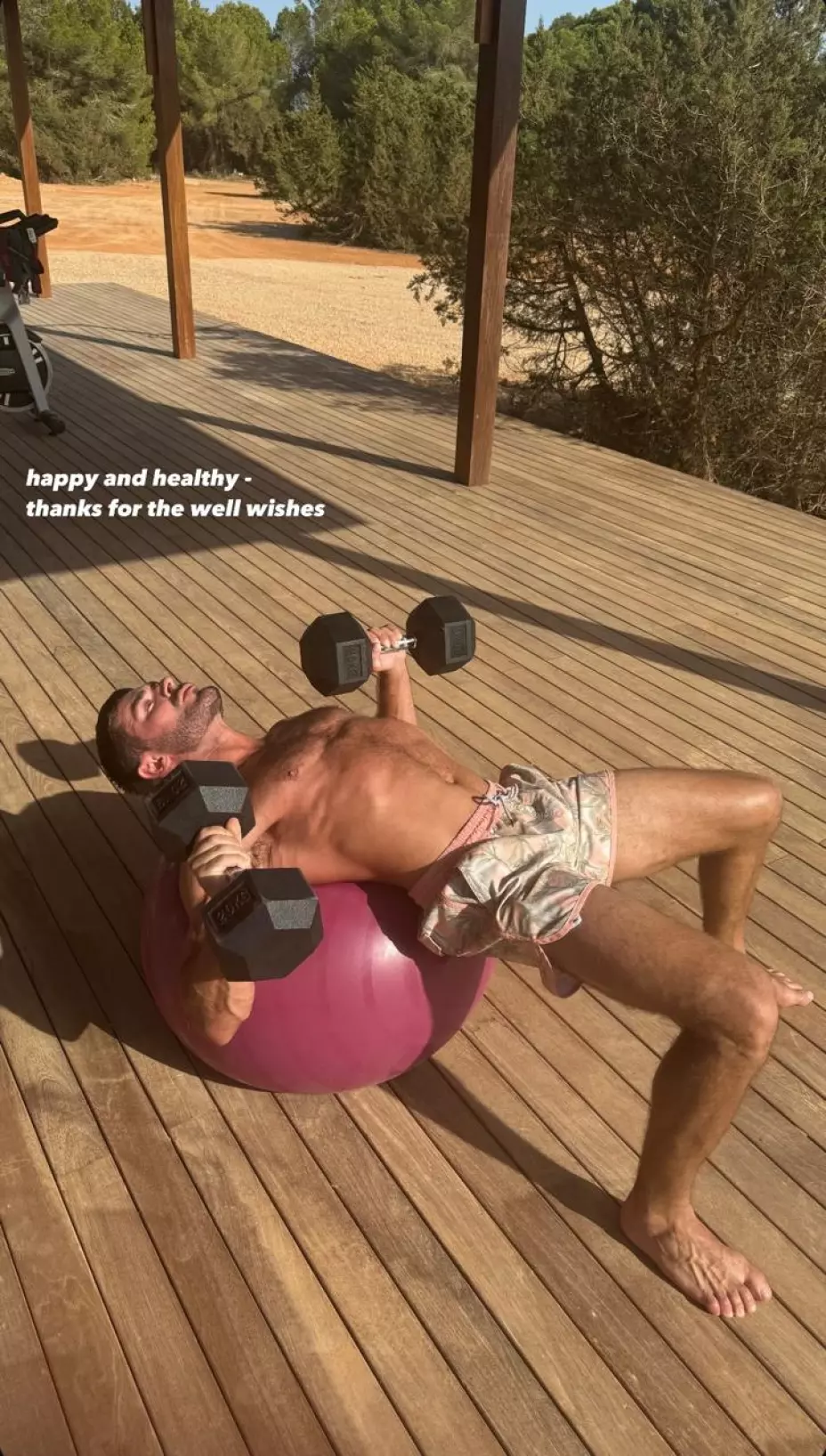 zac efron haciendo ejercicio despues de accidente