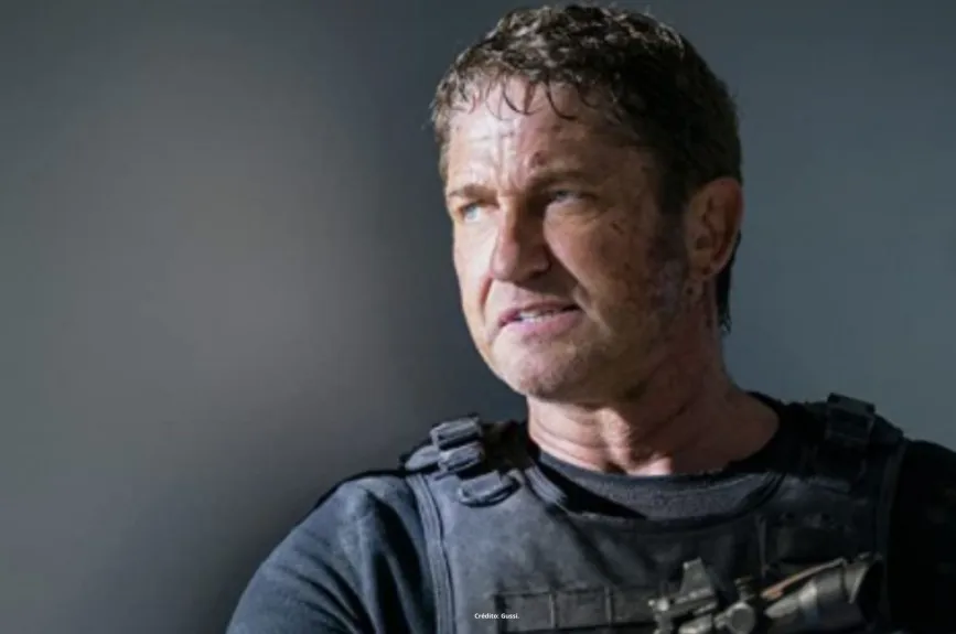 Escenas de la película Agente Bajo Fuego con el actor Gerard Butler con el personaje de Mike Banning. | Estreno Platinum por Azteca 7.