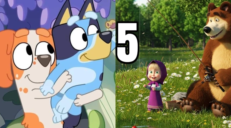 5 capítulos de Bluey y Masha y el Oso ideales para que los niños superen la ansiedad social
