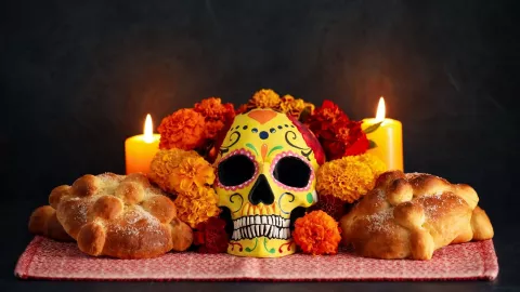 La receta de pan de muerto con ralladura de naranja