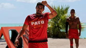Pato Araujo celebrando Exatlón México.