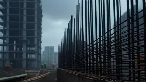 obrero atravesado por varilla