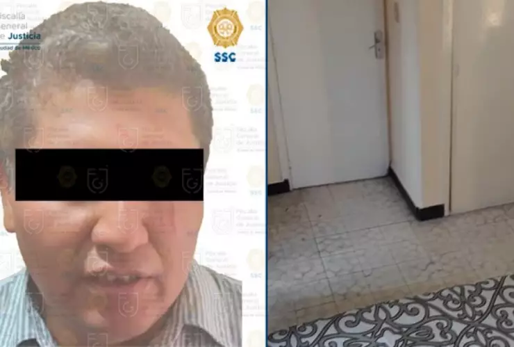 Revelan cómo es el departamento del presunto feminicida serial de Iztacalco