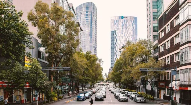 CDMX coches y edificios