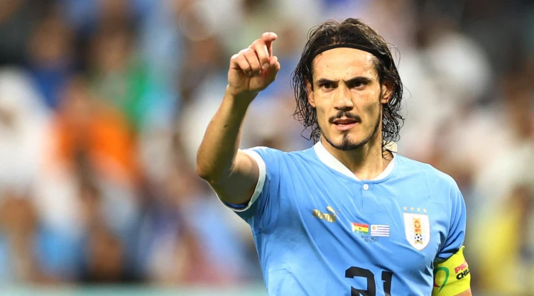 Edinson Cavani, delantero de Uruguay en Qatar 2022