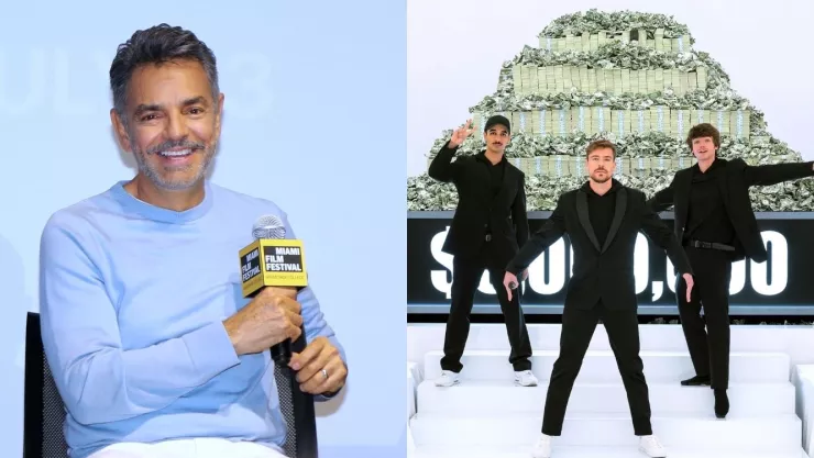 Eugenio Derbez aparece en un video de MrBeast y compite por un millón de dólares