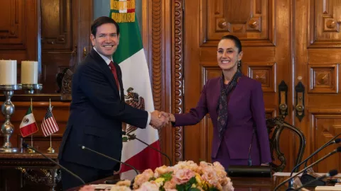 Marco Rubio llega a México.