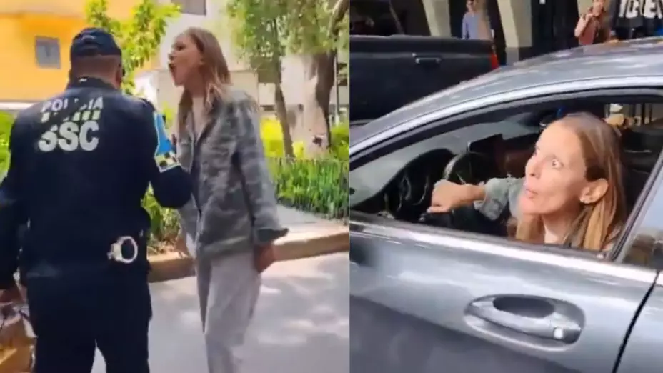 Mujer argentinda agrede a policía en condesa cdmx