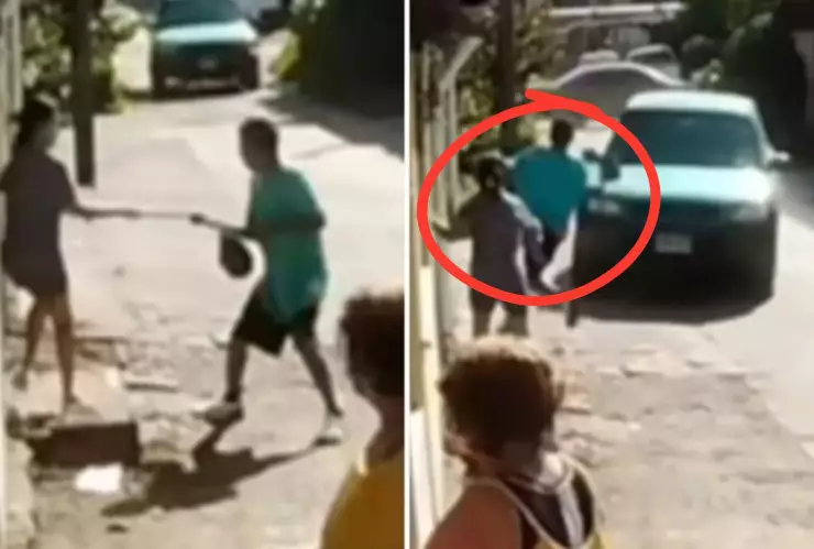 VIDEO FUERTE: Joven es atropellada y asaltada simultáneamente en San Pedro Sula, Honduras