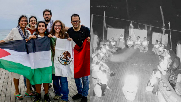mexicanos en flotilla interceptada por Gaza