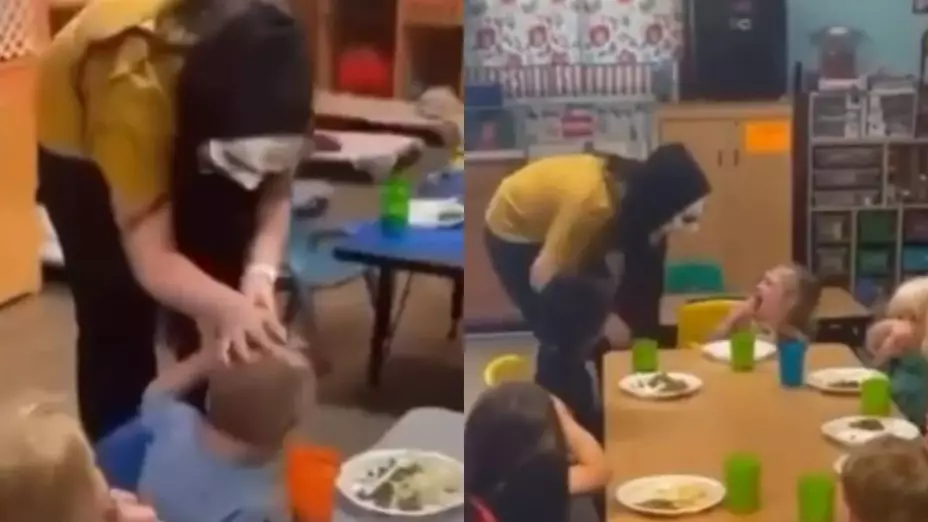 Maestra aterroriza alumnos