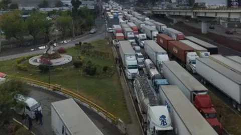 Accidente en la autopista Mexico Queretaro