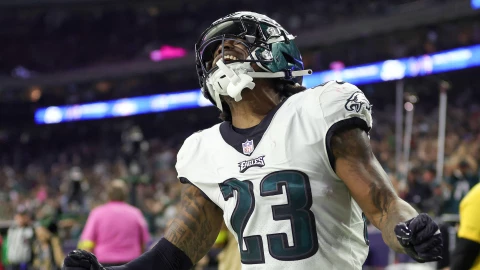 Durante el partido Philadelphia vs Eagles Semana 8 de la NFL