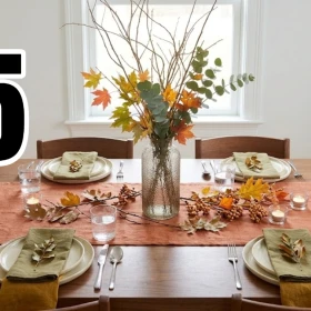 5 ideas de decoración de otoño para el comedor: desde calabazas hasta plantas con flores