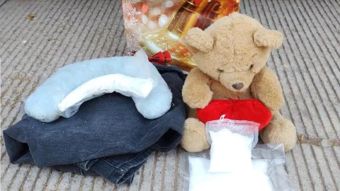 Dos “narco ositos de peluche” fueron interceptados por la Guardia Nacional en Cualiacán, Sinaloa.