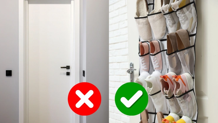 Qué hacer con la parte interior de las puertas: 6 formas de convertirla en almacenamiento secreto