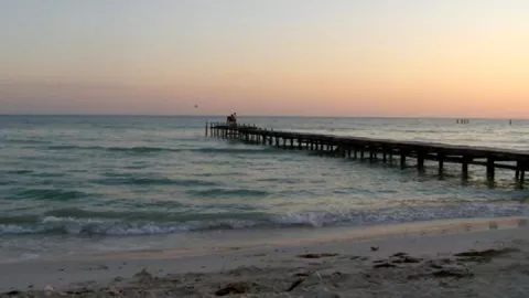 el cuyo playa de yucatan con mar turquesa