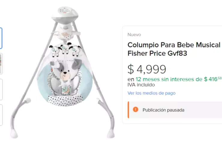Profeco silla mecedora Fisher-Price