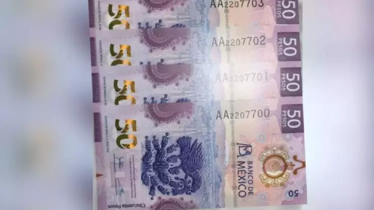 Ofertan hasta 4.5 MDP por COLECCIÓN de billetes de 50 pesos con estas características