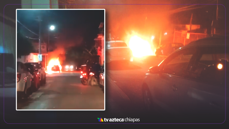 Reportan vehículos incendiados en las colonias, Indeco, Tierra Colorada y Primero de Mayo en Villahermosa, Tabasco hoy, 1 de abril del 2025.