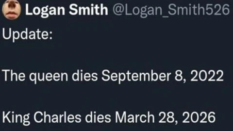 En twitter predicen la fecha de la muerte del Rey Carlos III