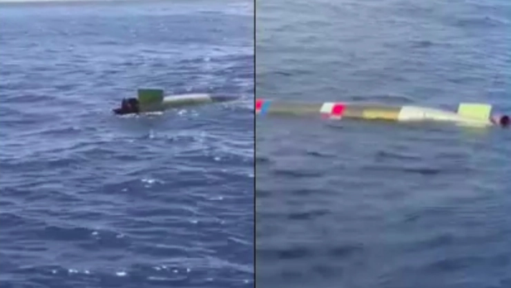 Foto de torpedo en Baja California.