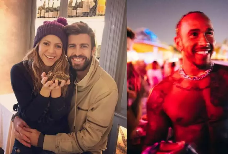 Reacción de Piqué a cercanía de Shakira con Lewis Hamilton