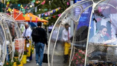 Burbuja en café de Nueva York