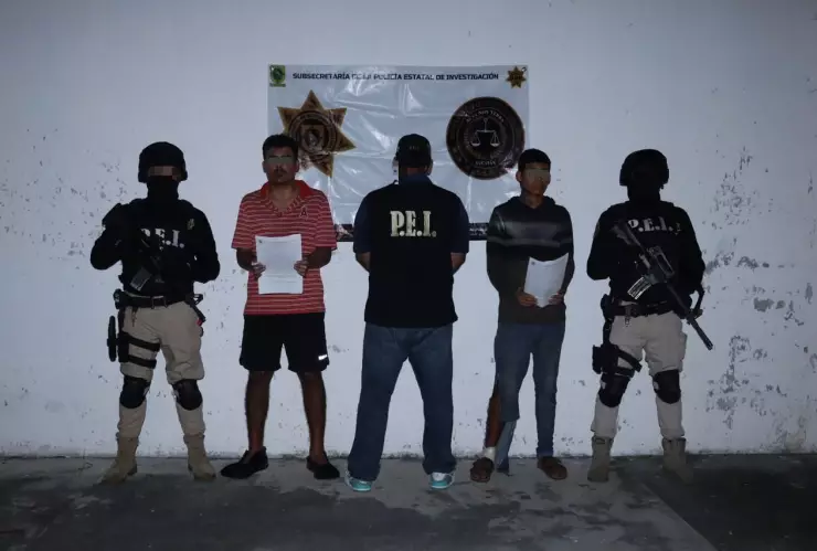 Así fue la DETENCIÓN de los presuntos autores del homicidio de un hombre en Telchac Puerto