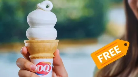 Cono gratis Dairy Queen