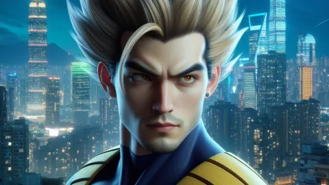 Así luciría ‘Vegeta’ de ‘Dragon Ball Z’ si fuera real, según la inteligencia artificial