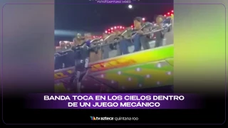 ¡México superando la IA! Banda sinaloense da concierto desde un juego mecánico