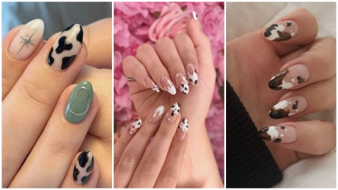 modelos de uñas de vaca