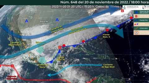clima en México 21 de noviembre: Lluvia, frío y heladas en el país