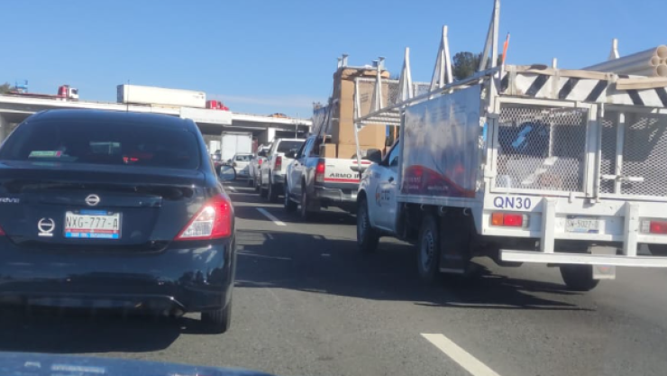 Accidente en la carretera 57 Querétaro-San Luis Potosí HOY, tráfico