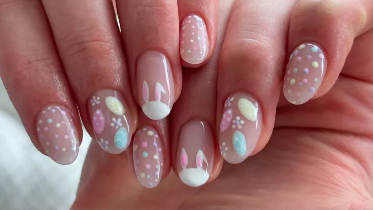 uñas pascua 2026 colores pastel