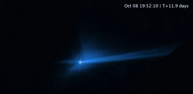 La NASA captó el éxito de la misión Dart cuando desvió a un asteroide de la Tierra.