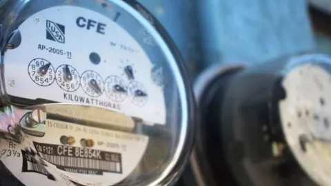 Medidores eléctricos de la CFE.