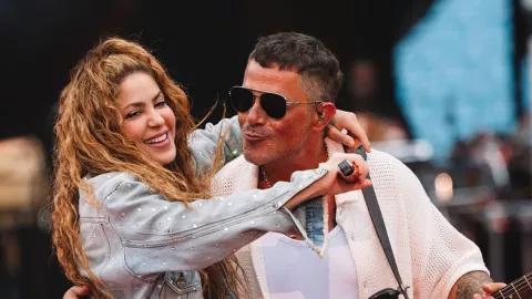 Shakira y Alejandro Sanz