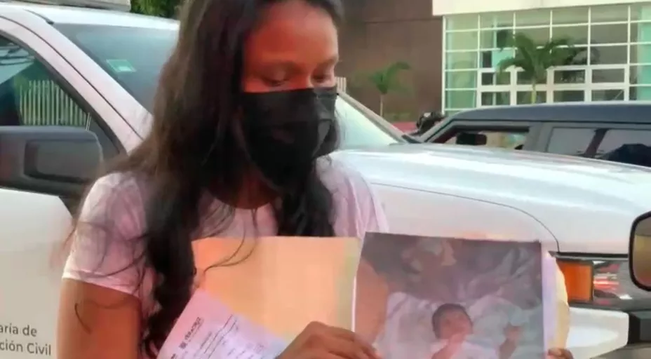 Madre de bebé desaparecida en Coatzacoalcos